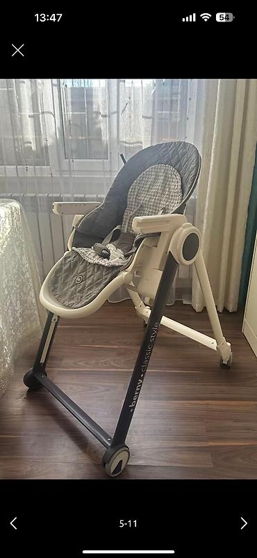 Стульчики для кормления: Стульчик для кормления, Б/у, Другой бренд, Металл, Трансформер, цвет - Серый, Платная доставка, Самовывоз — 5