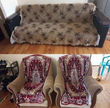 Мебель: Б/у, Диван, 2 кресла