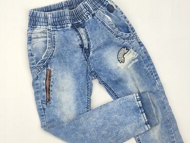 legginsy bambusowe 3 4: Jeans, 4-5 years, 104/110, condition - Good