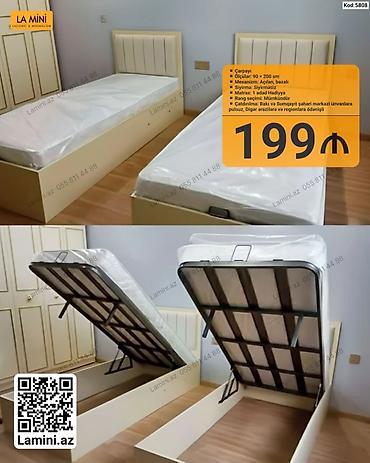 LA Mini çarpayı - Model: Kod 5808 - Tip: Açılan mexanizmli bazalı tək