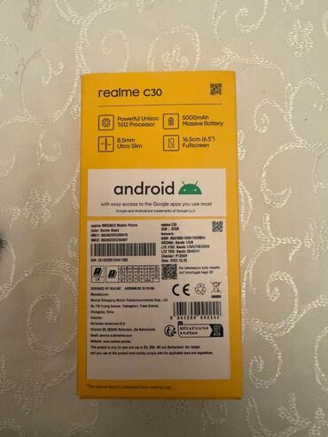 Realme: Realme C30, 32 GB, rəng - Qara — 1