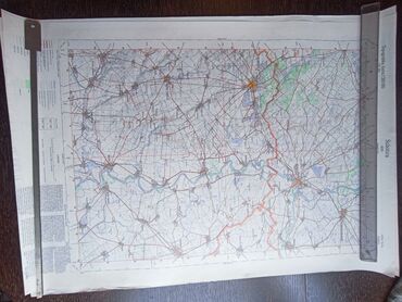 Ostali predmeti za umetnost i kolekcionarstvo: Vojne topografske karte sa slike,iz perioda JNA,11 komada na stanju — 9