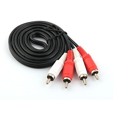 iphone cable: Кабель 2RCA - 2RCA - 1.5 м новый Межблочный аналоговый кабель аудио 2 — 3