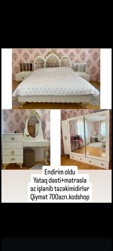 куда продать старую мебель: 2 təknəfərlik çarpayı, Dolab, Komod, Termo, Azərbaycan, İşlənmiş