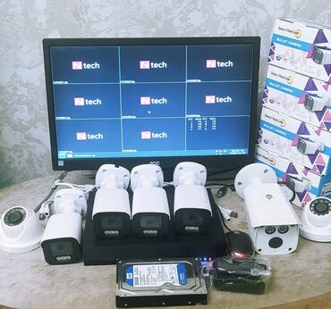 Videomüşahidə: Monitor DVR 8 çıxışlıdir (Təzədir) Telefondan izleme 5 ədəd çöl