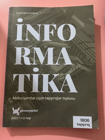 Kitablar, jurnallar, CD, DVD: İnformatika, güvən nəşriyyatı test kitabı