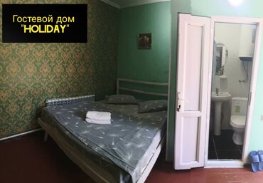 посуточный квартиры ош: 1 бөлмө, Душ кабинасы, Жаздык, жууркан-төшөк каптары, Кондиционер