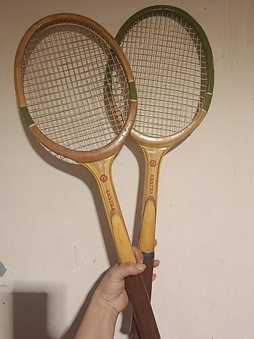 İdman və istirahət: Məhsul: Ekstra markalı taxta tennis raketləri (2 ədəd)fıstıq ağacından — 1