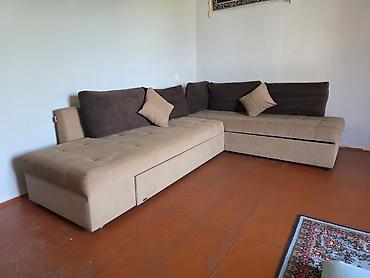 Divan və kreslo dəstləri: Künc divan dəsti – çevrilən və saxlama bölməli - Forma: L-şəkilli — 3