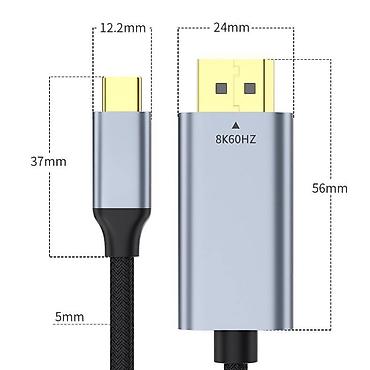 ролтер: Кабель TYPE-C to HDMI 8K 60Hz 3 метра - интерфейсный кабель для — 5