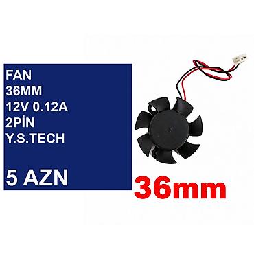 ventilator satisi bakida: Videokart üçün Fanlar “36/45/47/75/87mm 12v 2/3/4pin” 📍Ünvan: Bakı — 3