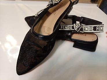 eyaqabı: Baletkalar, Fendi, Ölçü: 36, rəng - Qara, Yeni — 2