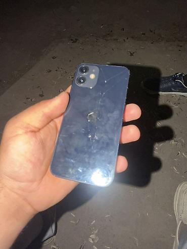 IPhone 12 mini, Б/у, 64 ГБ, Синий, Чехол, 100 %