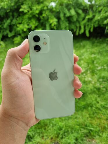 Apple iPhone: IPhone 12, Новый, 128 ГБ, Matte Midnight Green, Защитное стекло, Чехол, 85 %