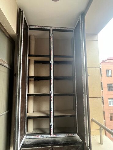 şeyf qapi: Yeni İki qat şüşə paketi Plastik pəncərə, Еni: 1000 sm, Uzunluğu: 1000 sm, Pulsuz quraşdırma