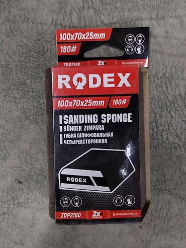 Губка шлифовальная RODEX, четырёхсторонняя. - Назначение: ручная at lalafo.kg Губка шлифовальная RODEX, четырёхсторонняя. - Назначение: ручная