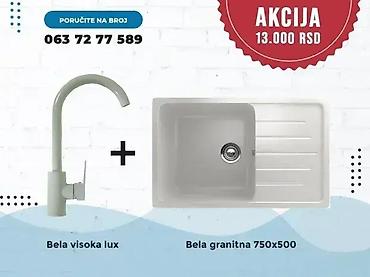 Sudopere: Granitna sudopera + slavina 💥 Veliki izbor granitnih sudopera u setu — 4