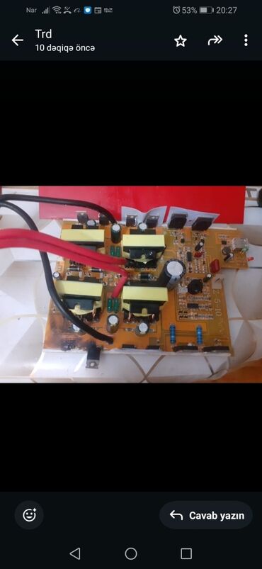Мониторы: 12v tu 220v çevirir 3000w 2sində təmirə ehtiyacı var təzəsini hədiyə