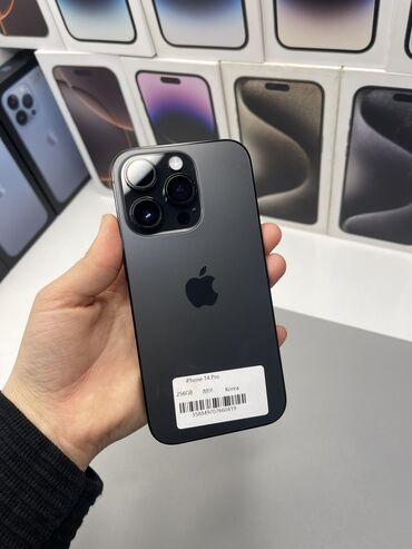 телефон хуавей: IPhone 14 Pro, Б/у, 256 ГБ, Черный, Зарядное устройство, Защитное стекло, Чехол, В рассрочку, 87 %