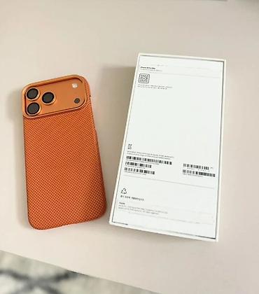 mac studio: IPhone 17 Pro Max + оранжевый защитный чехол АКБ 97 - Смартфон Apple — 1