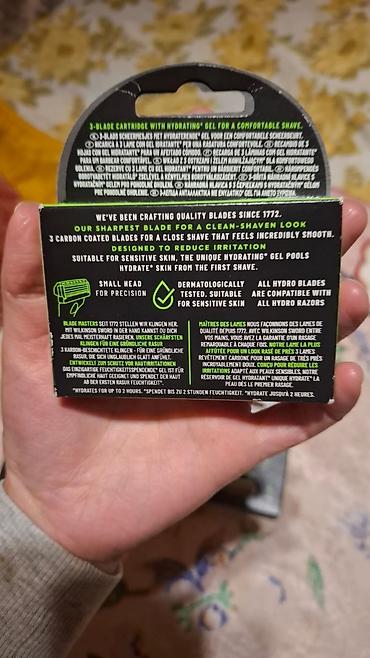 bəy gəlin: Wilkinson Sword Hydro 3 – 3 bıçaqlı nəmləndirici təraş sistemi — 5