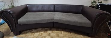 Sofe i kaučevi: Vrhunski cetvorosed koža -  mebl. Ovalnog dizajna jako zanimljiva — 10