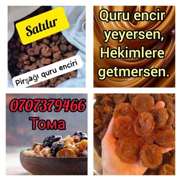 Şokolad və konfetlər: Pirşaĝı quru enciri. Yayda Pirşaĝıda quruduruq. Kohne sovet krovatinda