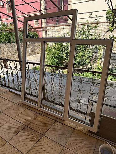 qanadlar: PVC pəncərə-balkon blok sistemi - Material: ağ rəngli PVC profil - — 5
