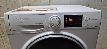 sud maşnı: Paltaryuyan maşın Hotpoint Ariston, 7 kq, İşlənmiş, Avtomat, Qurutma var, Ödənişli çatdırılma — 3