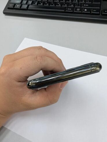 лидер мобайл цены на телефоны: IPhone 11 Pro, Колдонулган, 256 ГБ, Natural Titanium, Кулакчындар, Заряддоочу түзүлүш, Коргоочу айнек, 87 %