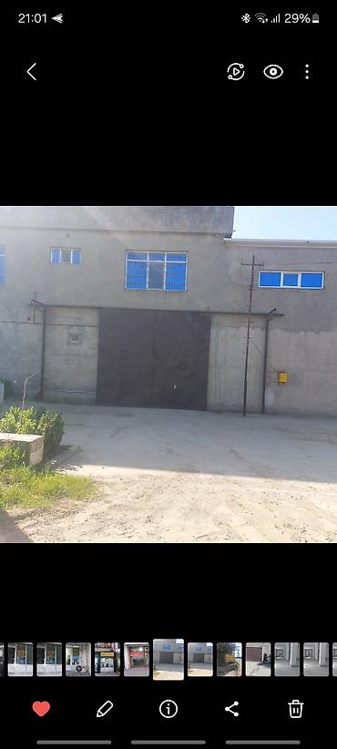 hasa: Anbar sahəsi icarəyə verilir. Xüsusiyyətlər: - Geniş giriş qapıları — 1