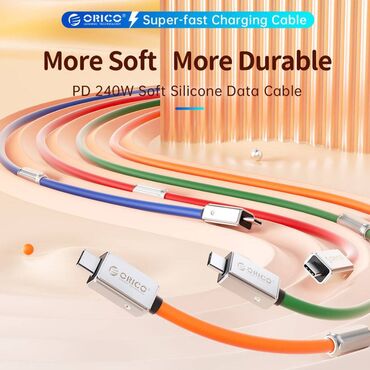 kompüter qiyməti: ⚡ORICO USB-C PD 240W Kabel – 1 metr güc və elastiklik bir arada!