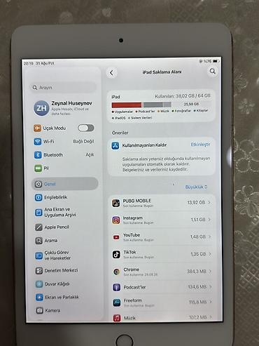 ipad mini 5 satisi: İşlənmiş Apple iPad mini 5 (2019), 7,9", 64 GB — 1