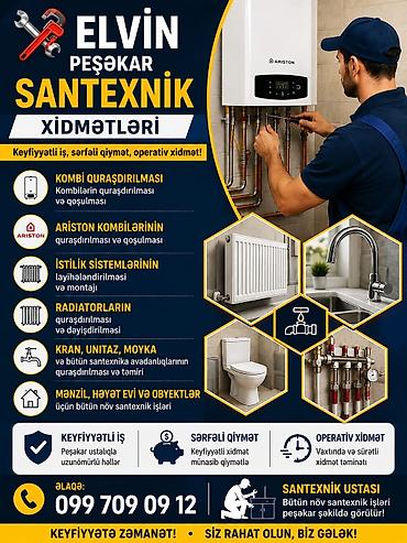 kitab evine satici: Santexnik ustası tələb olunur, Növbəli qrafik — 1