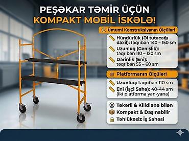 Peşəkar təmir üçün kompakt mobil isklə Məhsul təsviri: - Təkərli lalafo.az -da Peşəkar təmir üçün kompakt mobil isklə Məhsul təsviri: - Təkərli