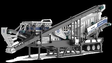 Комбинированная мобильная дробилка APY4 Производительность: 30-200