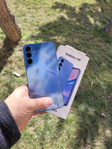 a53 ikinci el: Samsung Galaxy A15, 128 GB, rəng - Göy, Barmaq izi, Face ID