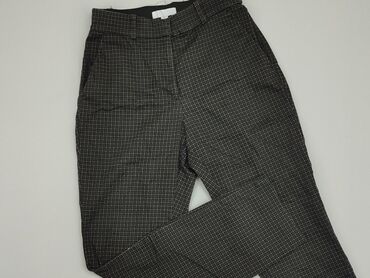 czarne spodnie dzianinowe: Material trousers, H&M, S (EU 36), condition - Very good