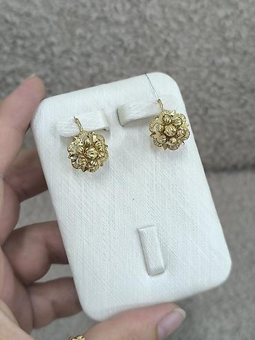 Серьги, Проба 585, Без вставки, Женские, Винтажный стиль, Новый at lalafo.kg Серьги, Проба 585, Без вставки, Женские, Винтажный стиль, Новый