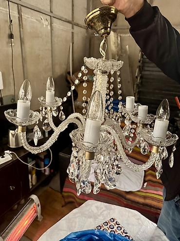 omid cilciraq: Çılçıraq, 10 və daha çox lampa, Xrustal — 5