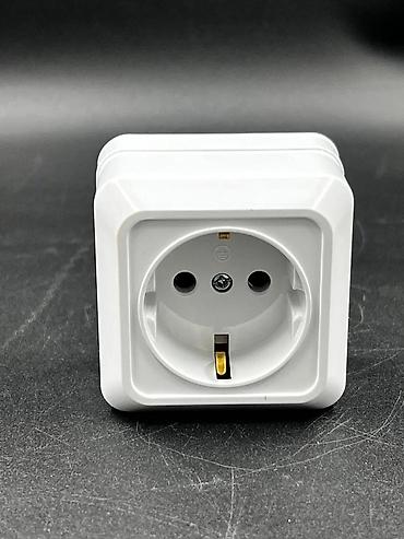 Rozetkalar: Divar üstü tək dərin rozetka YW-1806 YAWETAI 16A Elektrik Prizası — 3