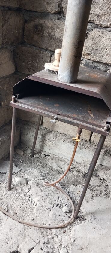 qapi demir qapi seyf qapi: Qazla işləyən metal soba/mini fırın - Material: qalın metal korpus