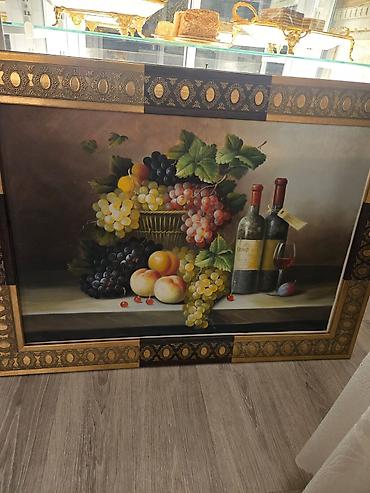 🖼️ YAĞLI BOYA TABLO SATILIR! *200 azn satilir*🍇🍷 ✨ Zövqlü və klassik