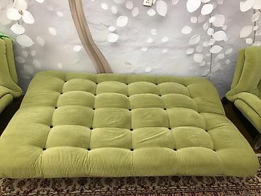 Комплекты мягкой мебели: Комплект мягкой мебели, Б/у, Самовывоз, цвет - Зеленый — 9
