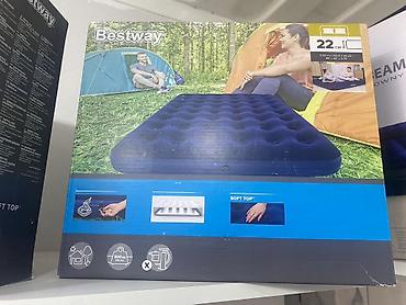 queen: Надувной матрас Bestway, серия с покрытием Soft Top. - Размер: 203 × — 1