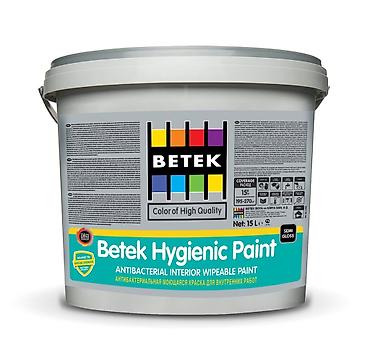 Краска Betek Hygienic Paint — антибактериальная моющаяся интерьерная lalafo.kg да Краска Betek Hygienic Paint — антибактериальная моющаяся интерьерная