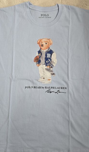 Majice: Majica na kratke rukave, L (EU 52), M (EU 50), Ralph Lauren, bоја - Svetloplava, Pamuk — 2