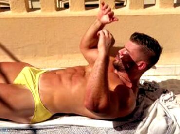 Sportska odeća: Vrh ŽUTI muški kupaći šire Extra muški Kupaći, Moderan, Uzan sa