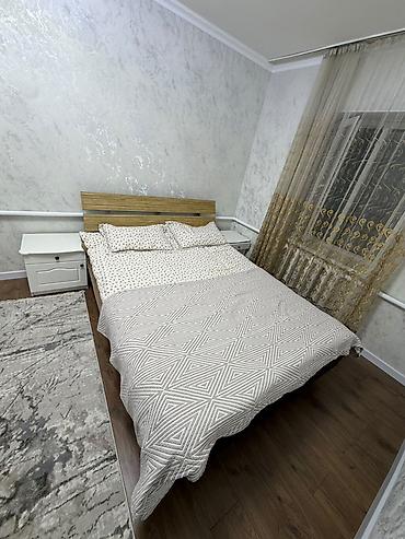 Двуспальная кровать, Новый, С мягким изголовьем, длина - 200 см at lalafo.kg Двуспальная кровать, Новый, С мягким изголовьем, длина - 200 см