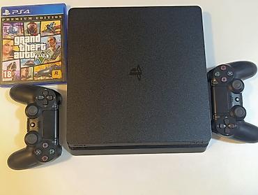 xbox one fat: PS4 slim 1TB əla vəziyətdə +2pult +20oyun Cihaz Avropadan qəlib, zavod — 3